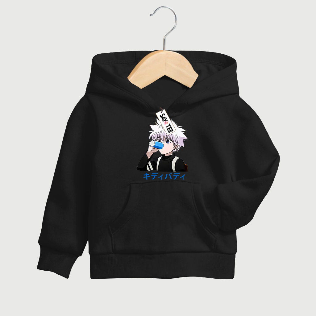 SWEATER HOODIE ANAK MOTIF ANIME KILUA JAKET HOODIE UNTUK UMUR 2-15 TAHUN