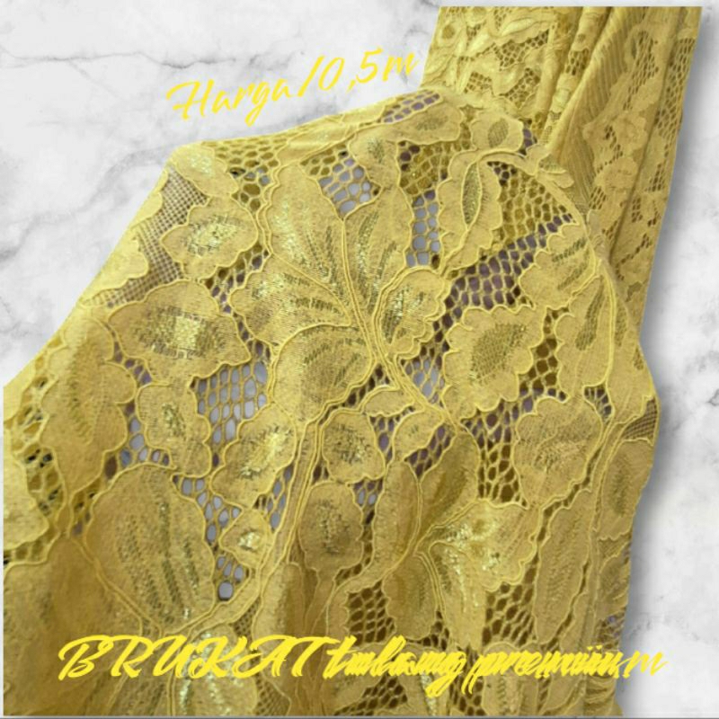 kain brokat tulang premium - kain kebaya - brokat import