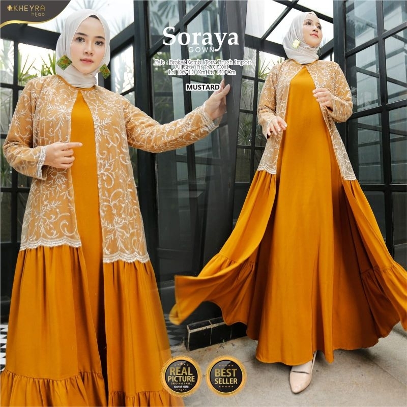 Soraya Gamis Dress Syari by khayra hijab