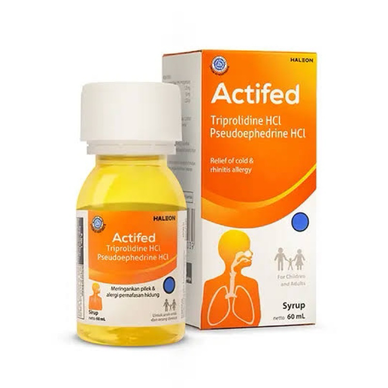 

Haleon Actified Syrup Triprolidiine HCl Pseudoeophedrine