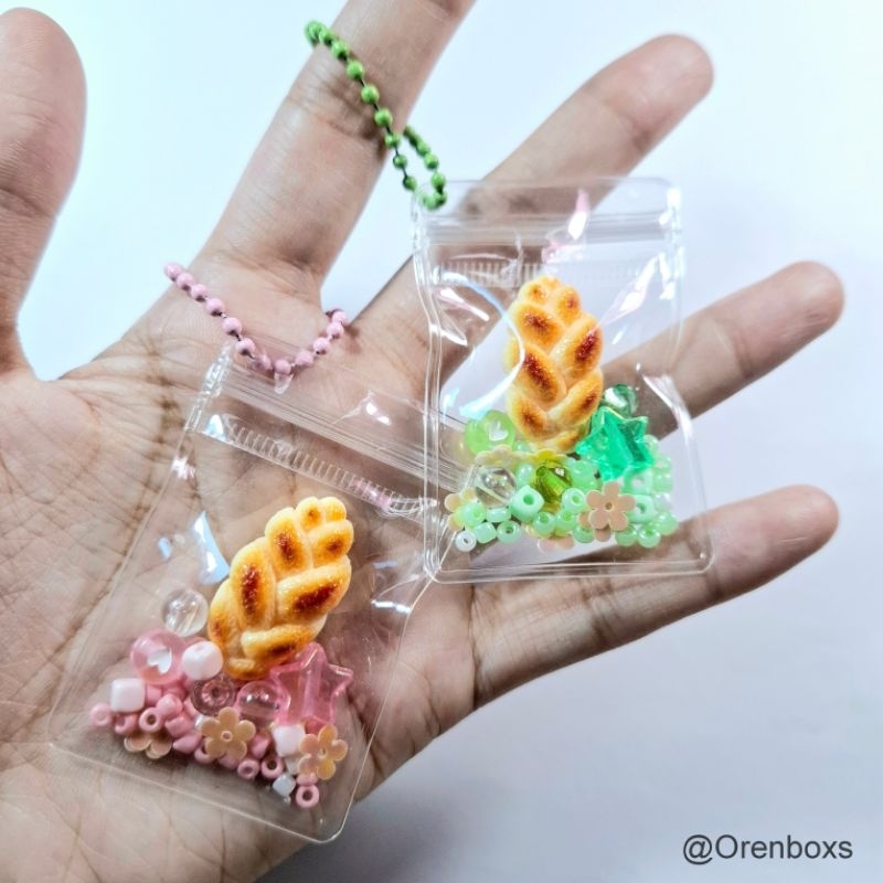 Gantungan Kunci Sachet Roti Gantungan Tas Roti Gantungan Miniature Roti Gantungan Kunci Lucu Ganci S