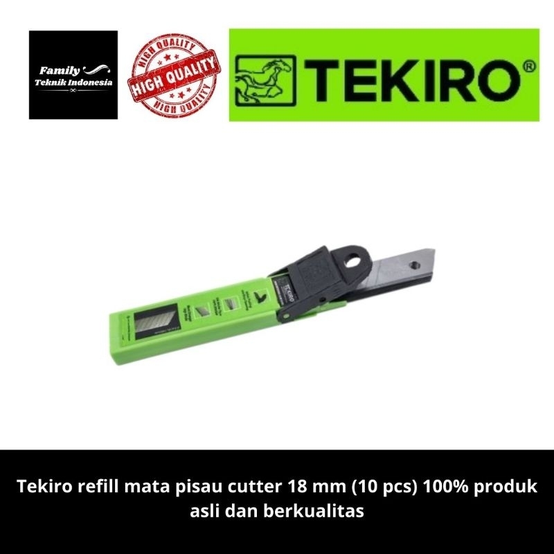 

Tekiro isi Refil Pisau pengganti cutter berukuran 18 mm 100% Original produk quality