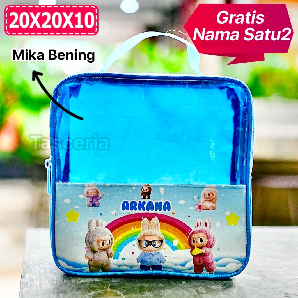 

Tas Bingkisan Ultah Anak Mika Premium Motif Labubu Viral