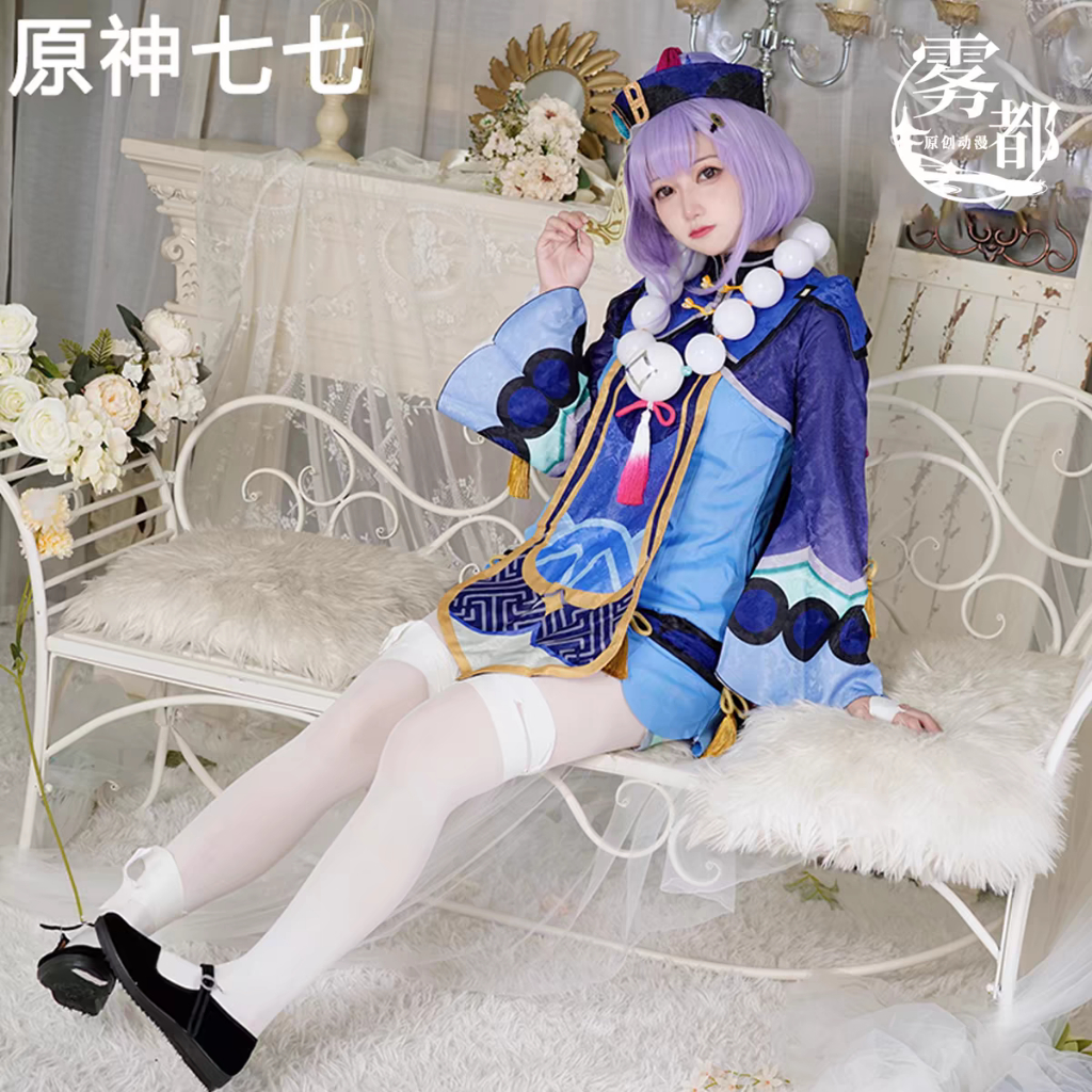 WAIFUKU - PO Qiqi Genshin Impact Kostum Cosplay Costume Brand Wudu Iyungtoo