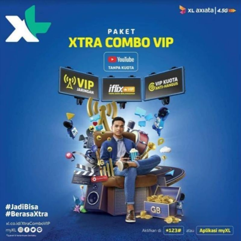 PAKET INTERNET XTRA COMBO PLUS VIP DAN REGULER