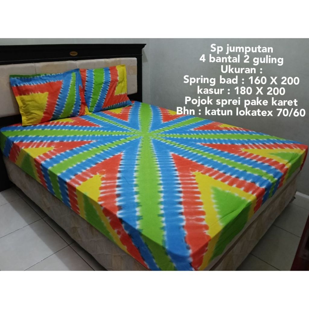 Seprei bali / sprei katun/ Sprei dingin | SPREI BATIK JUMPUTAN  | SEPRAI | UKURAN 180X200 | KING SIZ