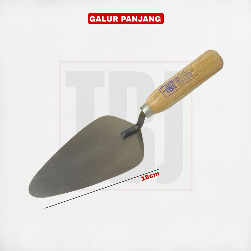 Sendok Semen Galur Panjang 18cm Cetok Semen Adukan
