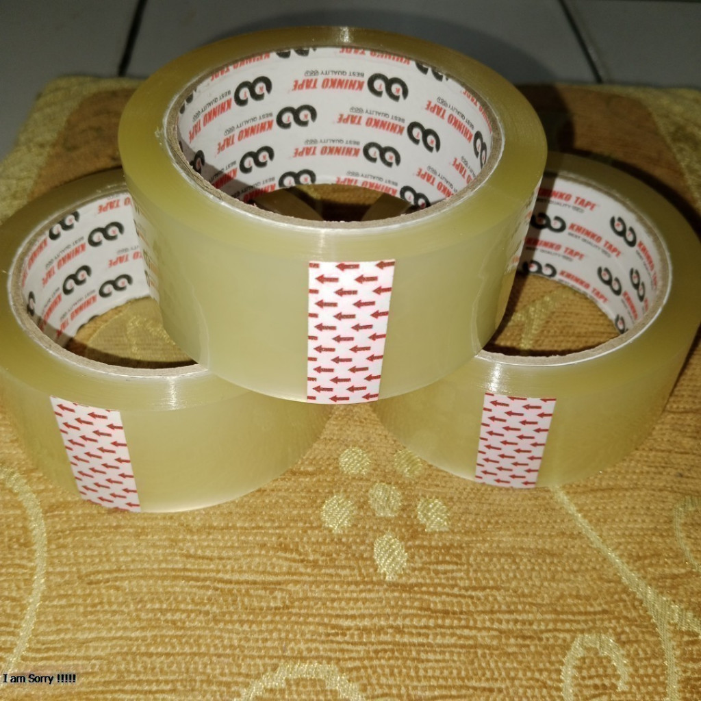 

LAKBAN BENING / COKLAT KHINKO TAPE UKURAN 2 INCH SUPER TEBAL 90 YARD DAN PANJANG
