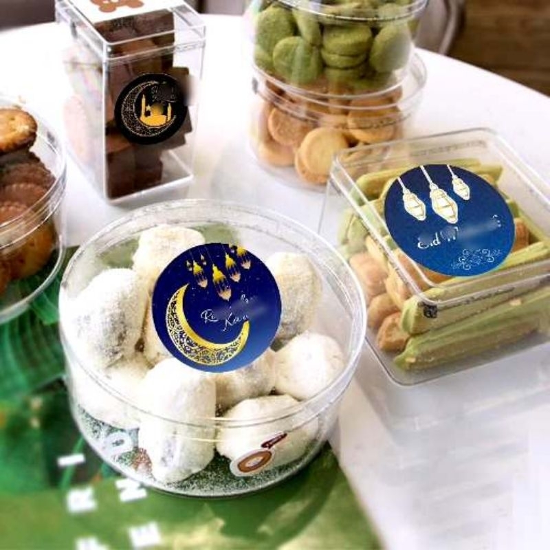 

Sticker label dekorasi gift kado Lebaran Ramadhan Idul Fitri Mubarak/ Sticker kemasan bingkisan Lebaran/ Sticker packaging Lebaran Ramadhan