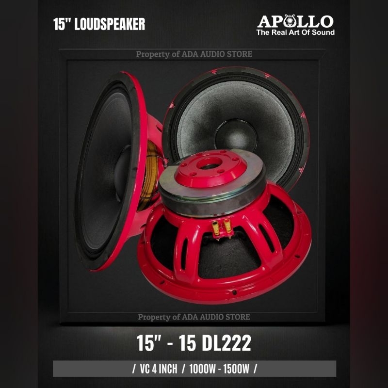 Komponen Speaker 15 IN APOLLO 15DL222 DL222 15DL 1000W VC4