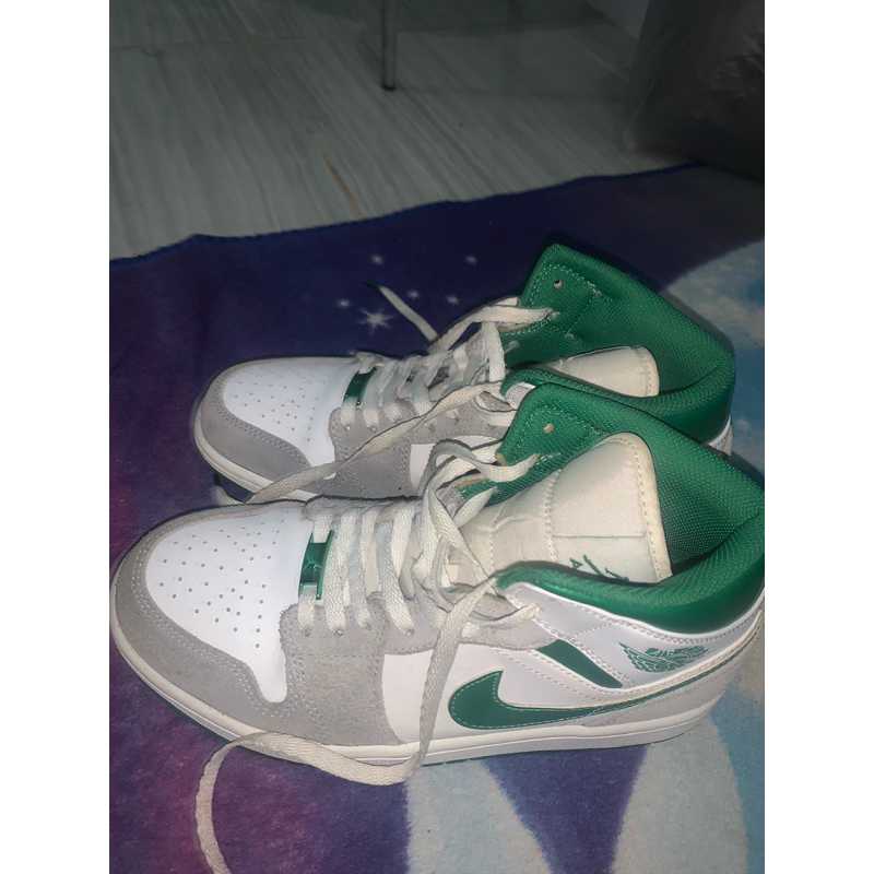 AIR JORDAN MID WHITE GREEN