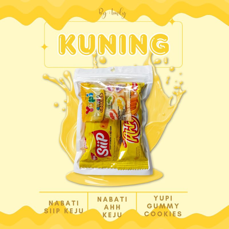 

Tanpa Minimal Order / (POLOS KUNING) Mini Gift Snack / Paket Bingkisan Mini Snack Ulang Tahun / Freebies Snack / Mini Hampers Snack / Souvenir Wisuda Snack / Hadiah Reward Snack / Mini Goodie Bag / Gift Card Kartu Ucapan Custom Hemat Termurah - Loovly