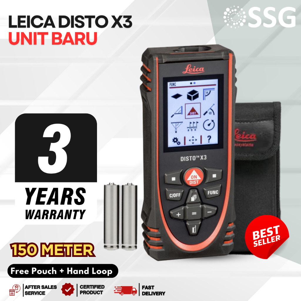 Meteran Digital Laser 150M / Meteran Laser Leica / Leica Disto X3