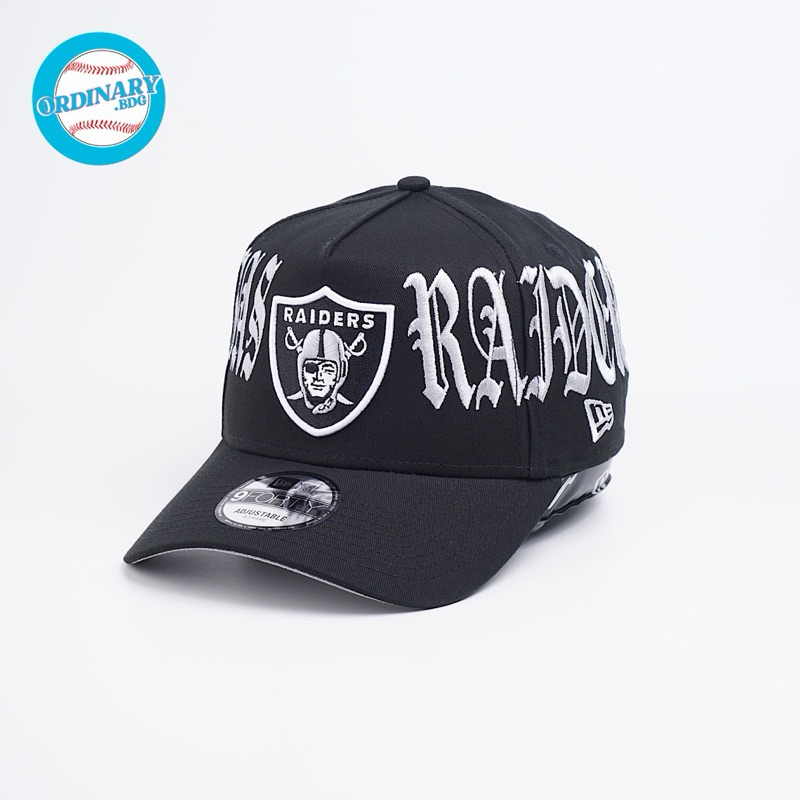 Topi New Era Original Las Vegas Raiders Goth Script