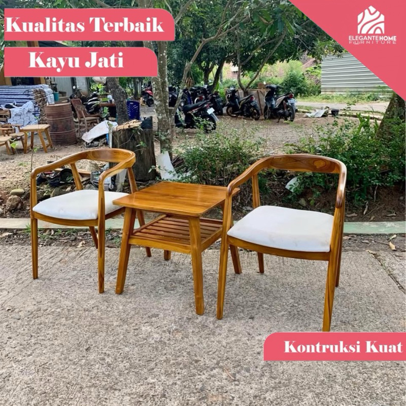 kursi teras sely kursi teras busa minimalis kursi teras kayu jati