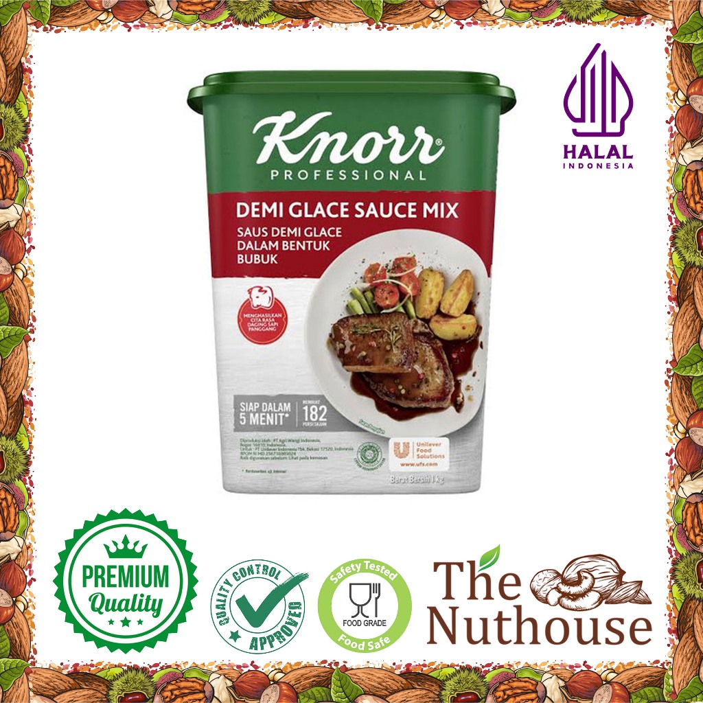 

KNORR Demi Glace Sauce Mix / Saus Demi Glace Bubuk 1kg [HALAL]