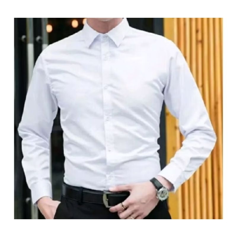 Kemeja panjang polos katun ciga