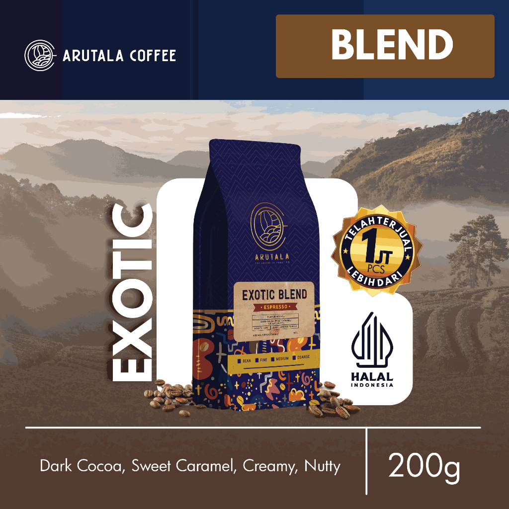 

ARUTALA Kopi Exotic Blend Espresso 200 gram