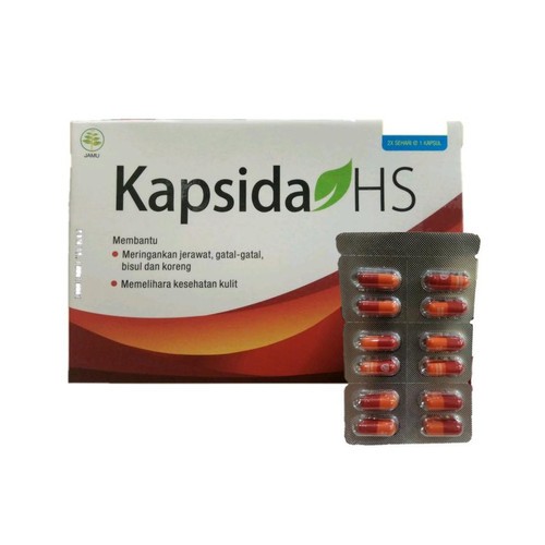 KAPSIDA HS ISI 12 KAPSUL UNTUK JERAWAT BISUL DAN GATAL GATAL