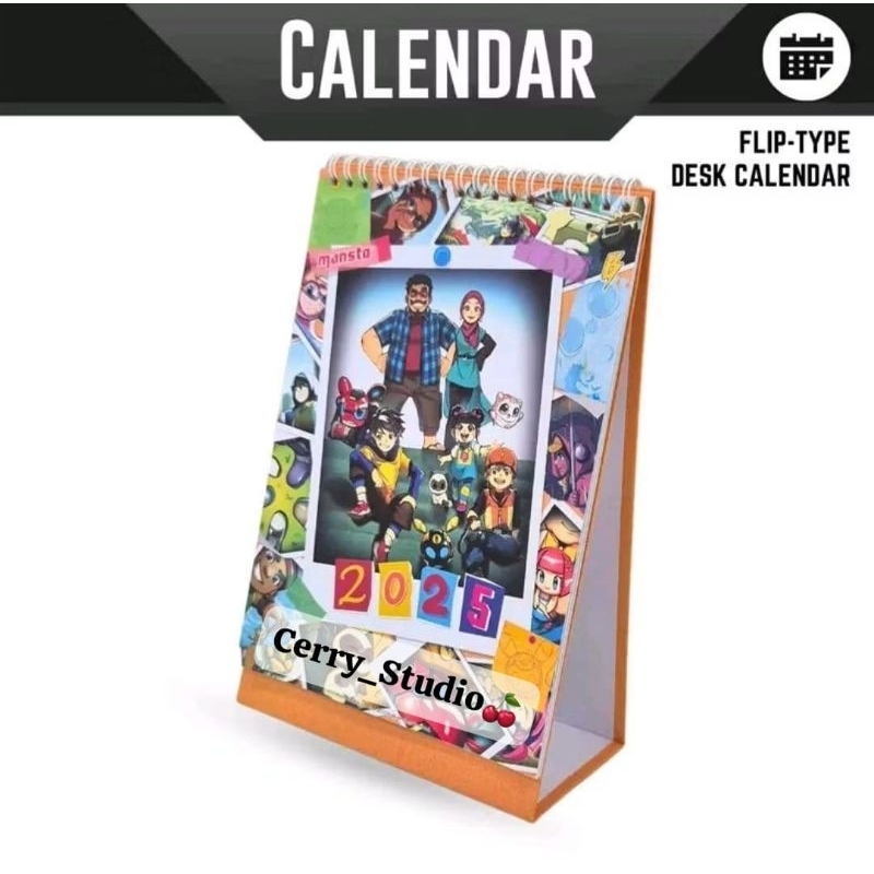

Monsta Official Calendar Boboiboy Mechamato Papa Pipi Zola 2025