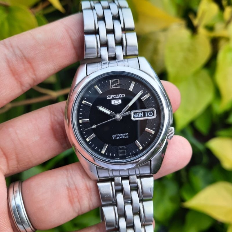 Seiko 5 Automatic SNK393K1 Black Hitam SNK393 7S26-01V0