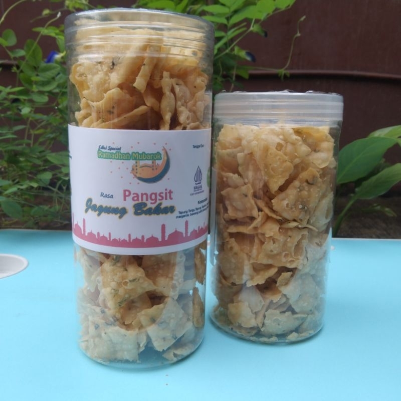 

KRIPIK PANGSIT BAWANG Rasa Jagung Bakar /KUE BAWANG