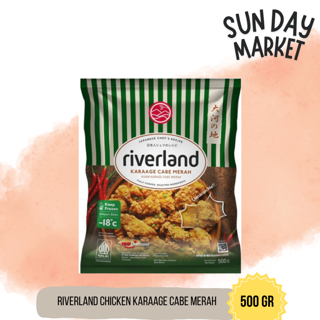 

RIVERLAND CHICKEN AYAM KARAAGE SPICY CABE MERAH 500GR - HALAL FROZEN FOOD MENU LAUK PRAKTIS