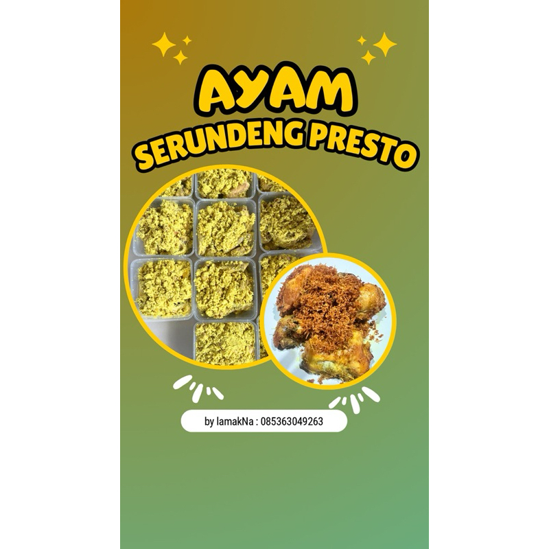 

Ayam serundeng presto