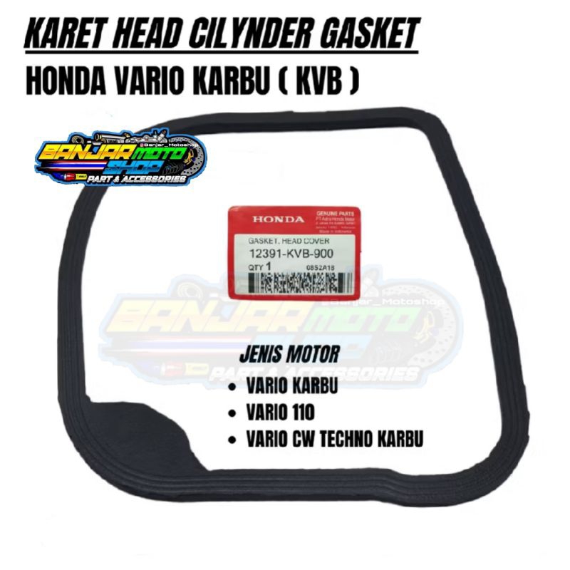 (KVB) KARET HEAD/SEAL COVER VARIO 110 KARBU VARIO 110 VARIO 110 CW KARBU