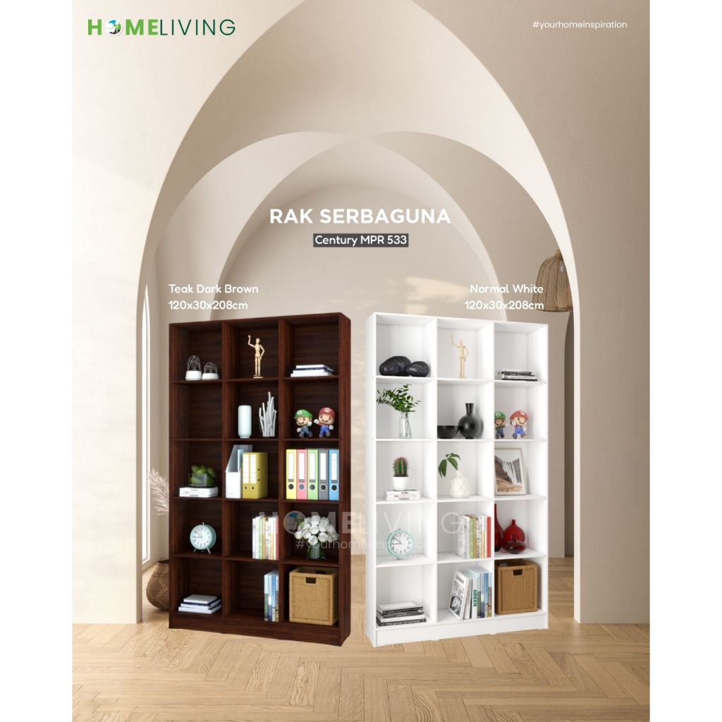 HOMELIVING-RAK SUSUN - RAK BUKU - RAK SERBAGUNA - RAK GYM - RAK LAUNDRY - DISPLAY 15 SUSUN