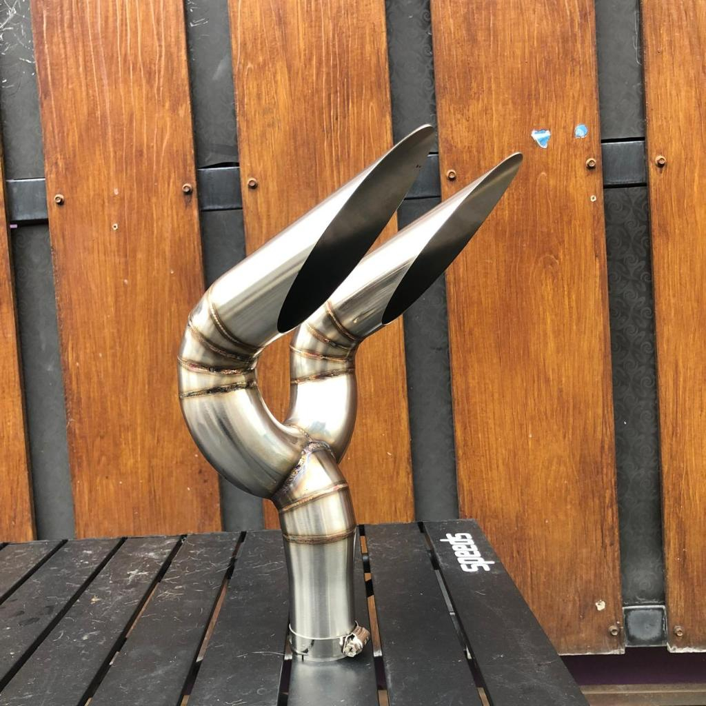 Knalpot Traktor Kubota & Yanmar / Variasi knalpot traktor corong dua