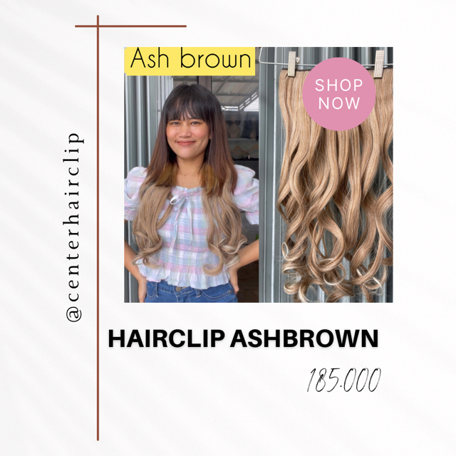 Hairclip Warna Premium Blonde Pink Ash Brown