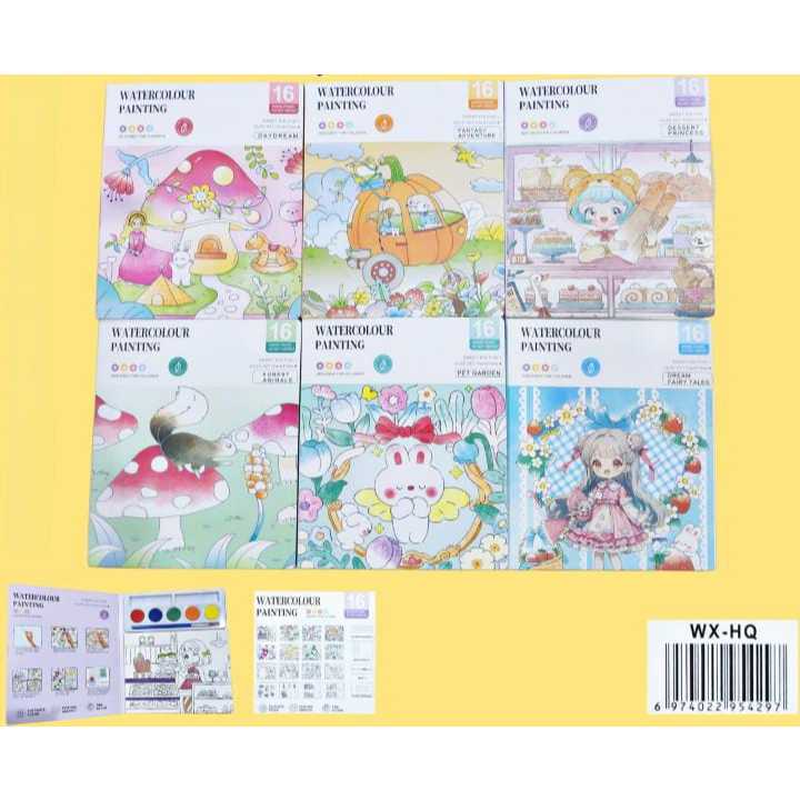 

Buku Gambar + Cat Air