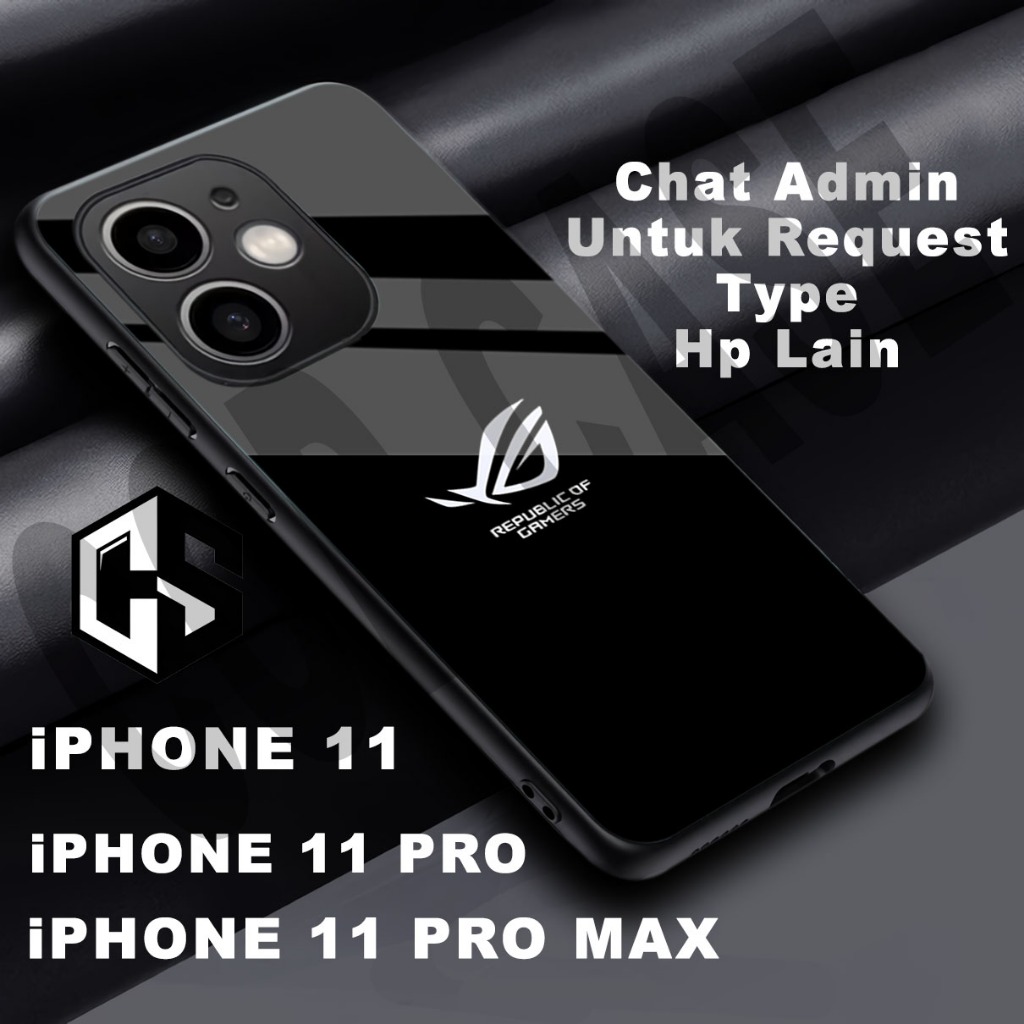 (COD 102) Softcase glossy kilau untuk type Hp IPHONE 11 / Motif Rog/case iphone 11 pro/casing iphone