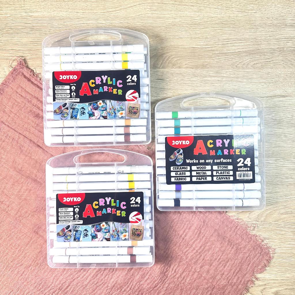 

(SET) ACRYLIC MARKER JOYKO ACMK-68-24 / MARKER JOYKO 24 WARNA