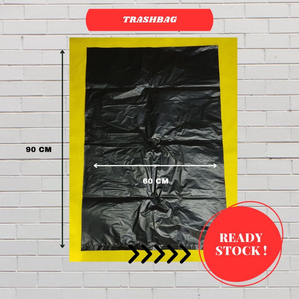 [MURAH] Trashbag Hitam | Kantong Plastik Besar | Kresek | Kantong Plastik Hitam