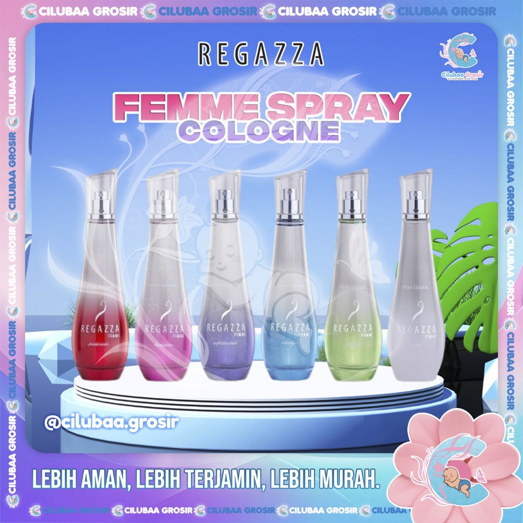 REGAZZA Parfum Femme 100ml || Parfum Regazza Spray Cologne || Parfum Wangi Tahan Lama