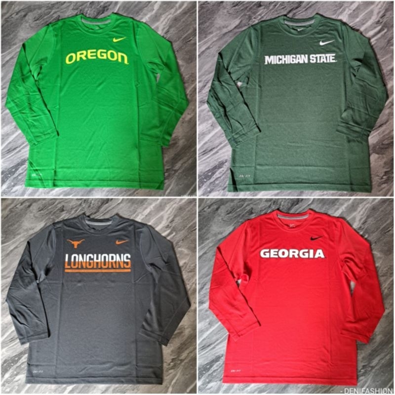 Kaos Anak Lengan Panjang Original Nike Branded Ncaa College Basketball Baju Olahraga Anak Murah Ori