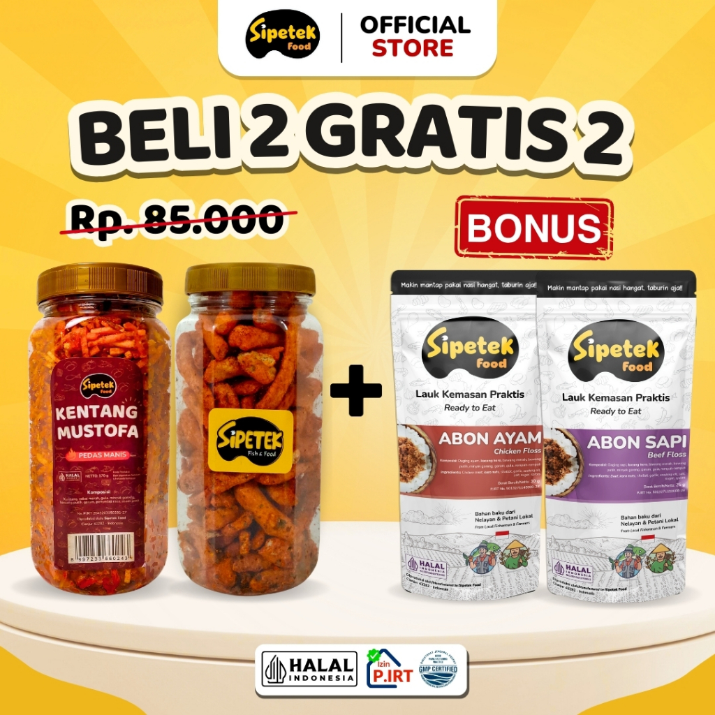 

[BELI 2 GRATIS 2] Spesial Paket Super Hemat Kentang Mustofa