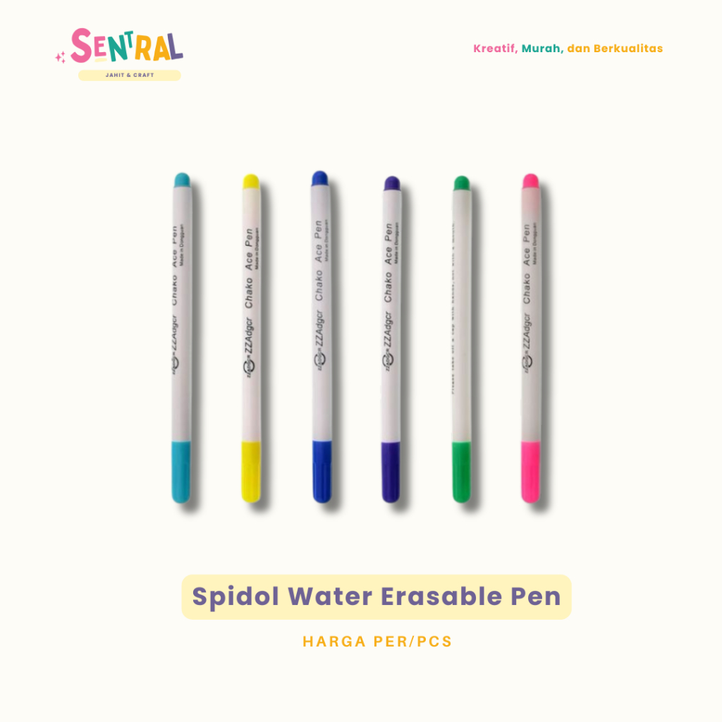 

[1 Pcs] Spidol Pena Penanda Bahan Kain / Water Erasable Pen