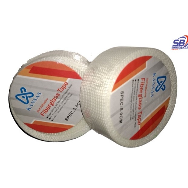 

Lakban lem gypsum isolasi kain kasa fiber 2" tebal 5 cm bagus murah SBJ