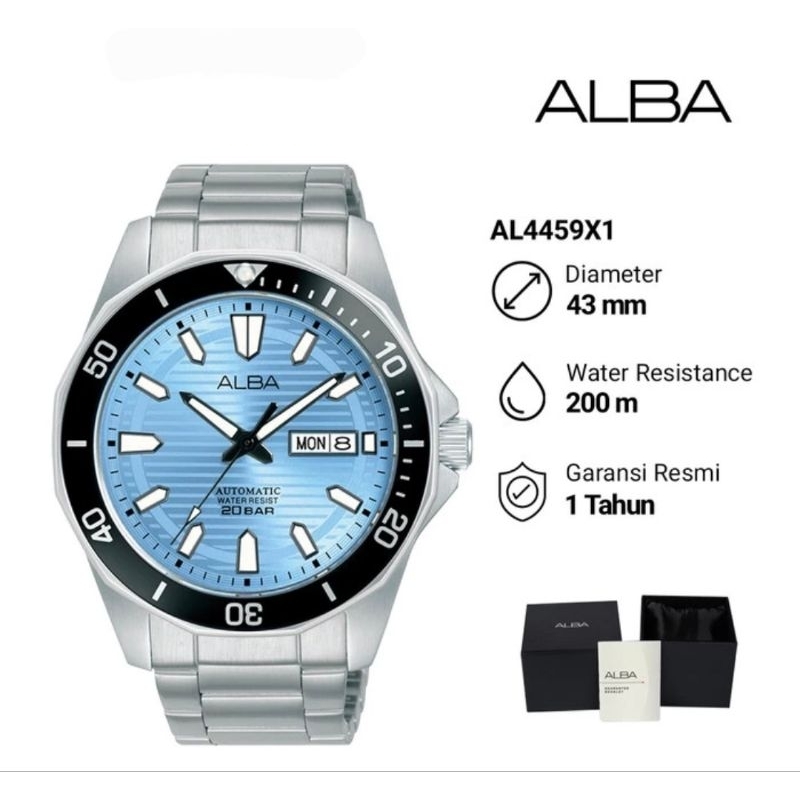 Jam Tangan Pria Alba Automatic AL4459X1 Original Garansi Resmi
