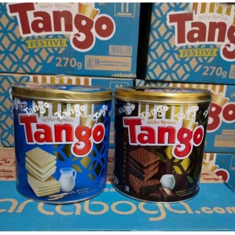 

Tango Wafer 270gr Kemasan Kaleng - Wafer Tango 270gr Coklat & Vanila