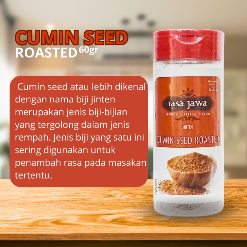 

RASA JAWA CUMIN SEED ROASTED 60GR