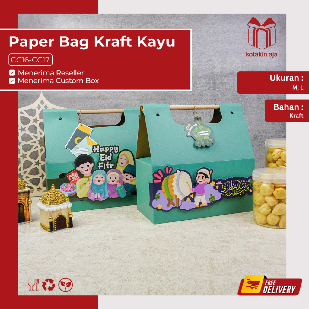 

Box hampers Idul Fitri / Kotak Hampers Idul Fitri / Box Kue Idul Fitri / Kotak Kue Idul Fitri / Hampers Idul Fitri I CC16-CC17