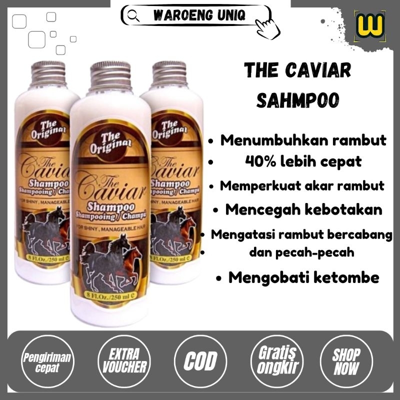 The Caviar Shampo Pemanjang Rambut Penumbuh Rambut Perawatan Rambut Shampo Kuda BPOM