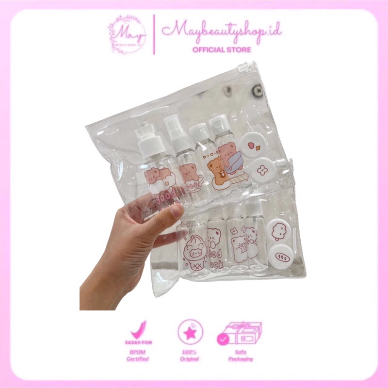 Travel Set Bottle Bear | Botol Travel Kit Serbaguna