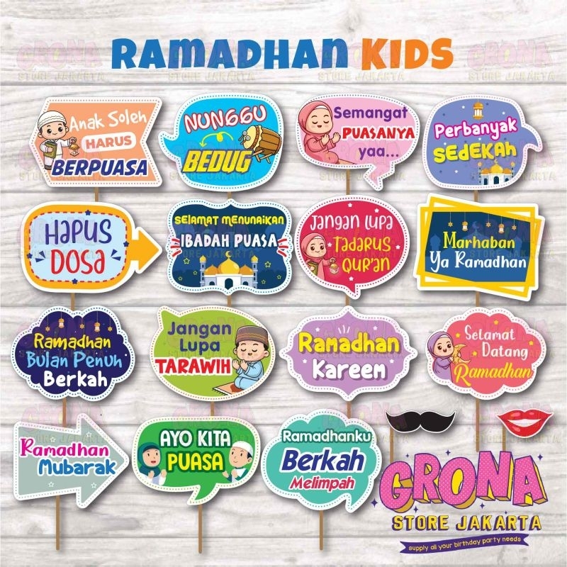 Photobooth Ramadhan Kids new / Props Pawai Ramadhan / Pawai Ramadhan / Photobooth Ramadhan