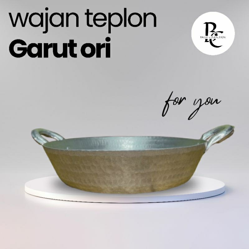 wajan teflon/wajan datar ukuran 24-27-32 cm asli Garut