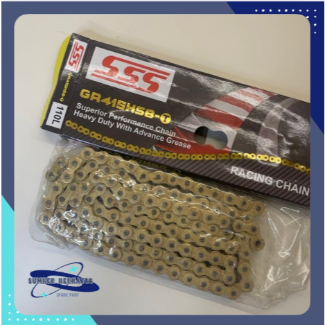 RANTAI SSS 415HSBT 110L RX KING - JUPITER  Z - F1ZR - SUPRA X 125 GOLD ORIGINAL